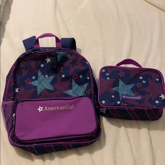 american girl backpack and lunchbox